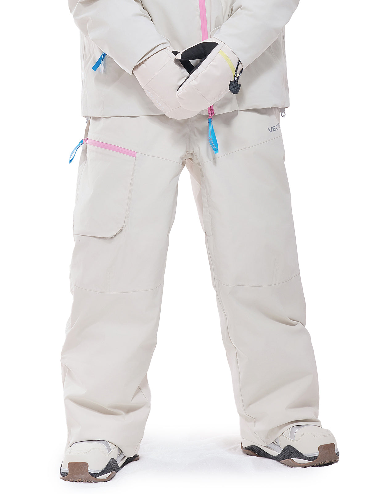 Vector Voyager 2L Knee-Padded Pants - Unisex White / XL Vector Voyager 2L Knee-Padded Pants - Unisex White / XL
