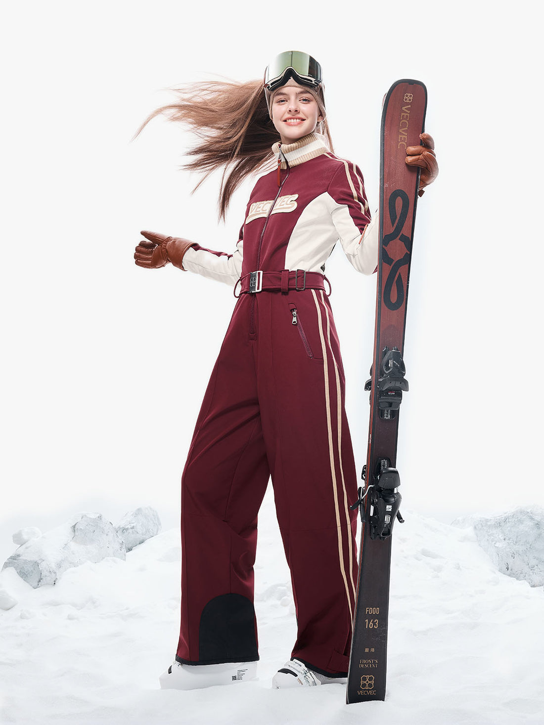 Retro Preppy Ski Suit