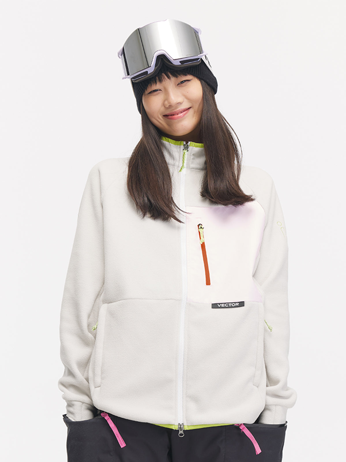 Vector Women’s Ski & Snowboard Mid-Layer Fleece Color Block Snow