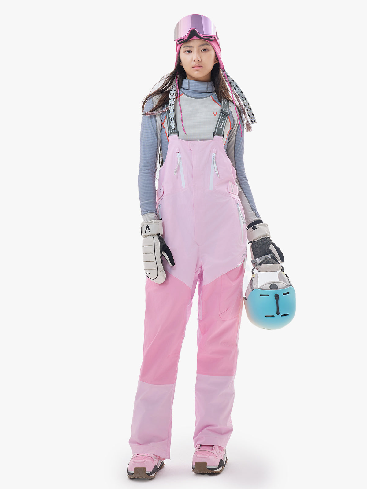 Men's Vertex 3L Bib Pants Lighting Pink / S Men's Vertex 3L Bib Pants Lighting Pink / S