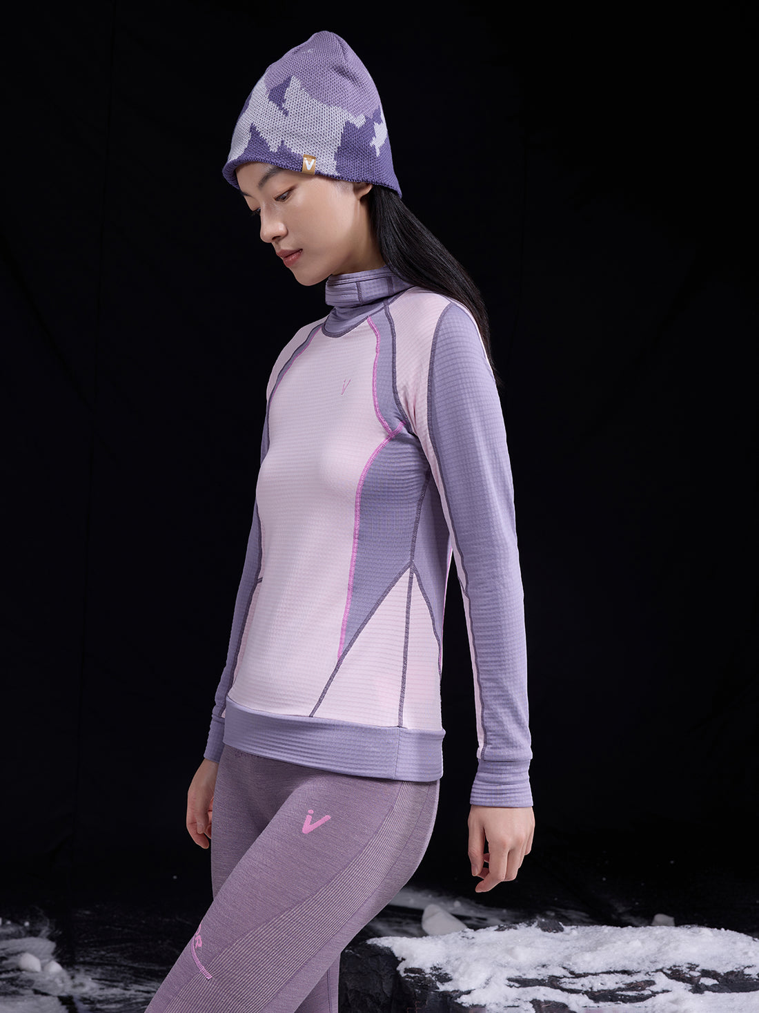 Women's Hakama Waffle Mid-Layer