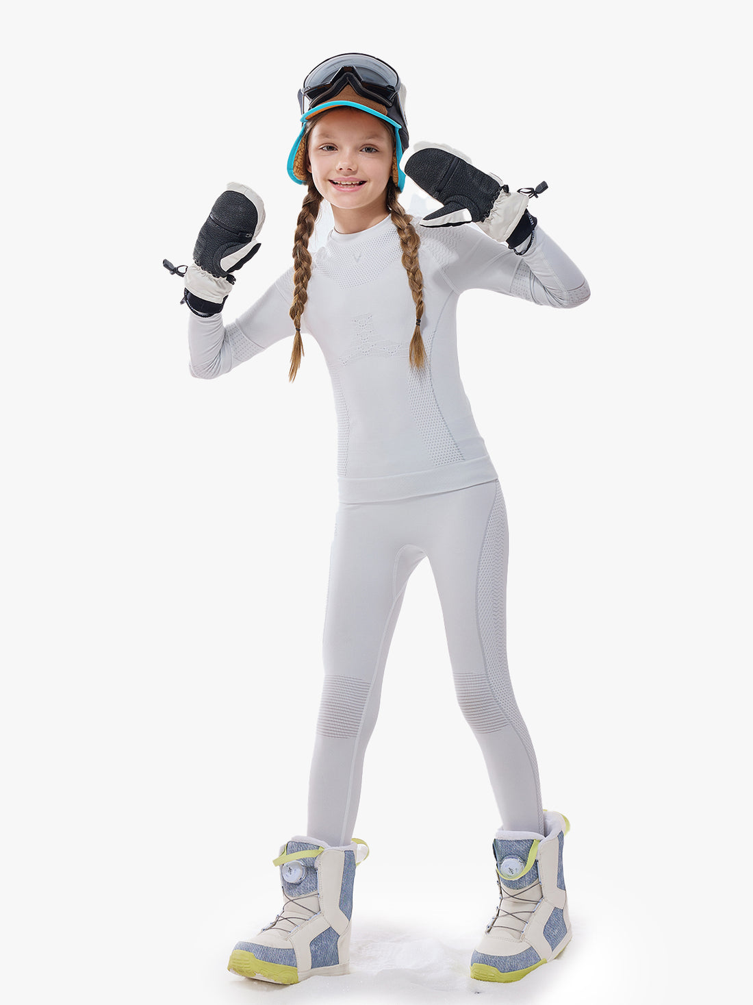 Kids' Pastel Seamless Base Layer Set