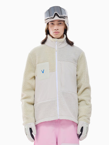 Men's Patch Darn Fleece Jacket