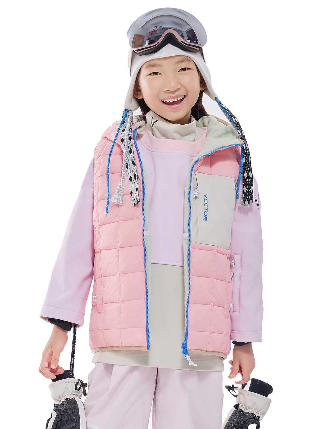 Kids' Jigsaw Reversible Down Vest