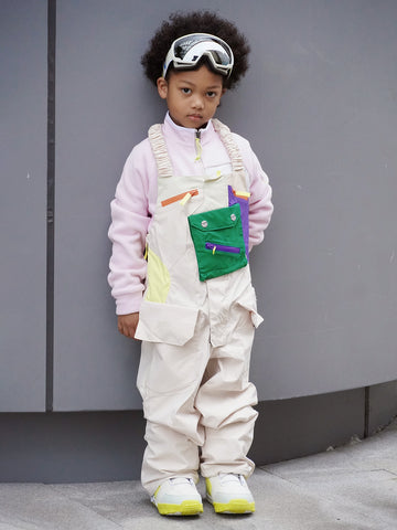 Kids' Snowpark Detachable Pocket Bib Pants