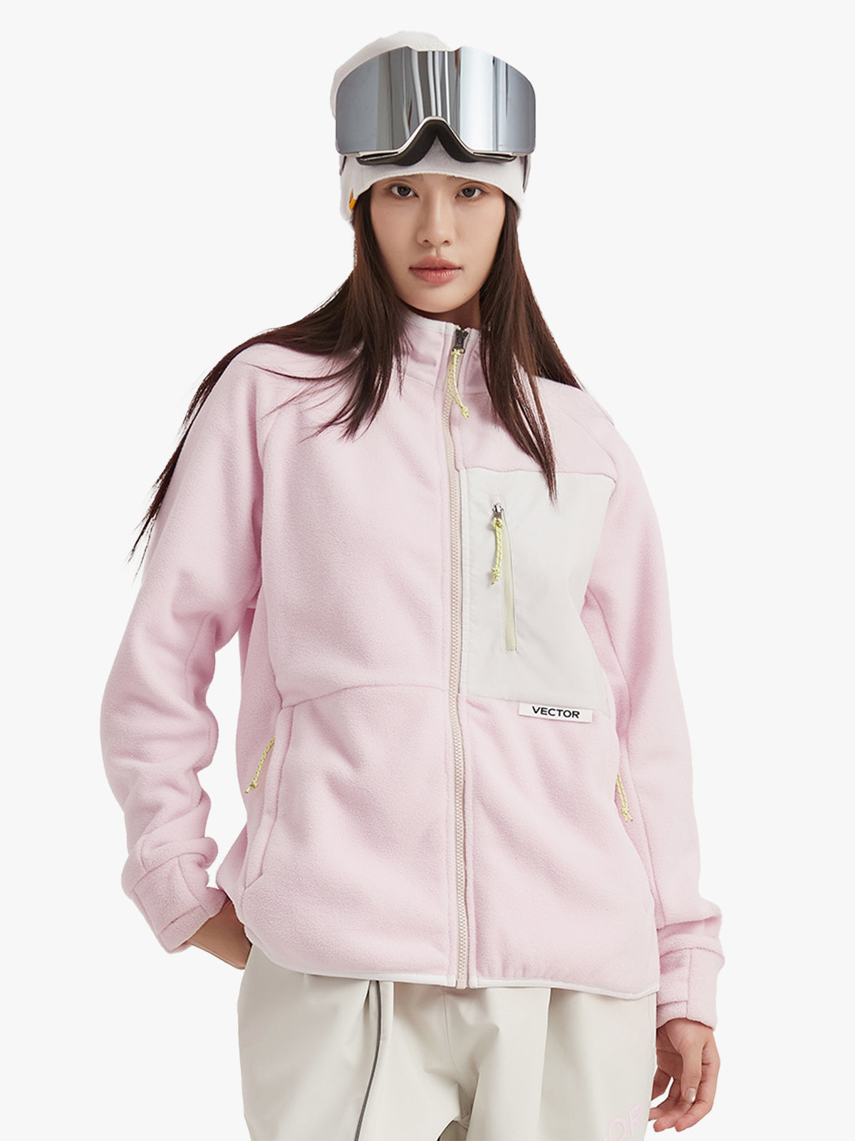 Vector Women’s Snow Mid-Layer Fleece Color Block Snow Mid-Layer