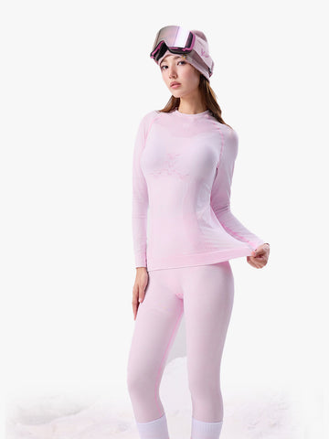 Women's Pastel Seamless Base Layer Set