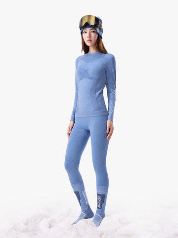 Women's Pastel Seamless Base Layer Set