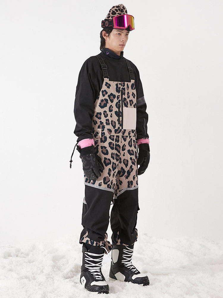 Mens Snow Pants Men's Waterproof Snow Bib Overalls Insulated