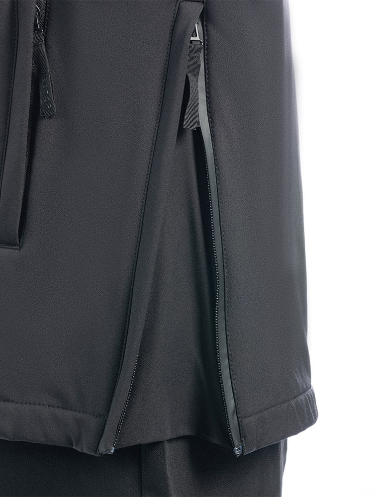 VECTOR-Women's Pillar Pullover Softshell Snow JacketVECTOR-Women's Pillar Pullover Softshell Snow Jacket-black