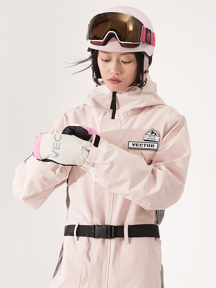 VECTOR-Women's Solar High Waisted Overall Pink