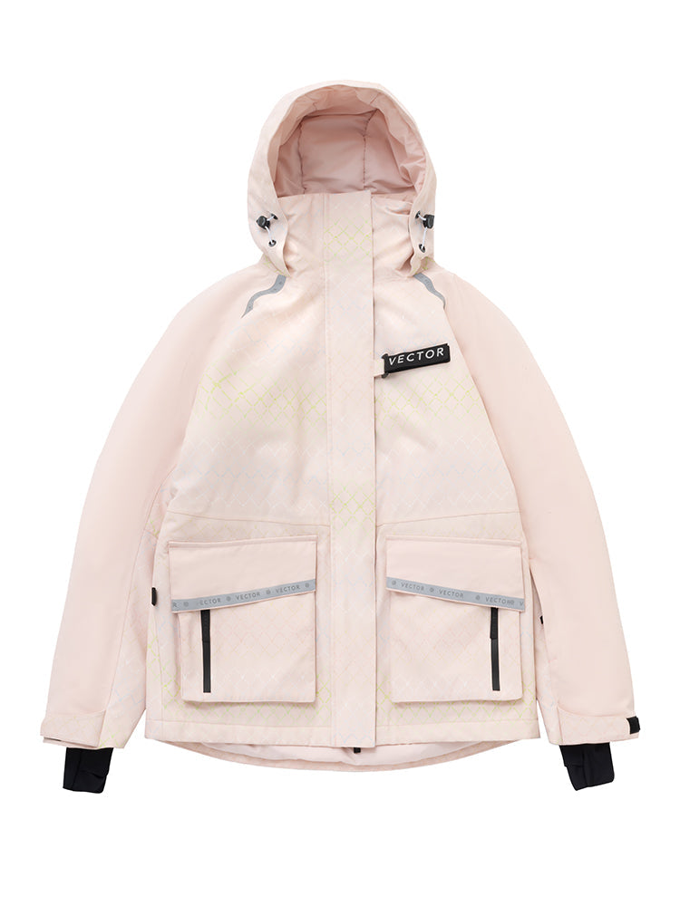 VECTOR-Women's Glow Classic 2L Jacket-pink