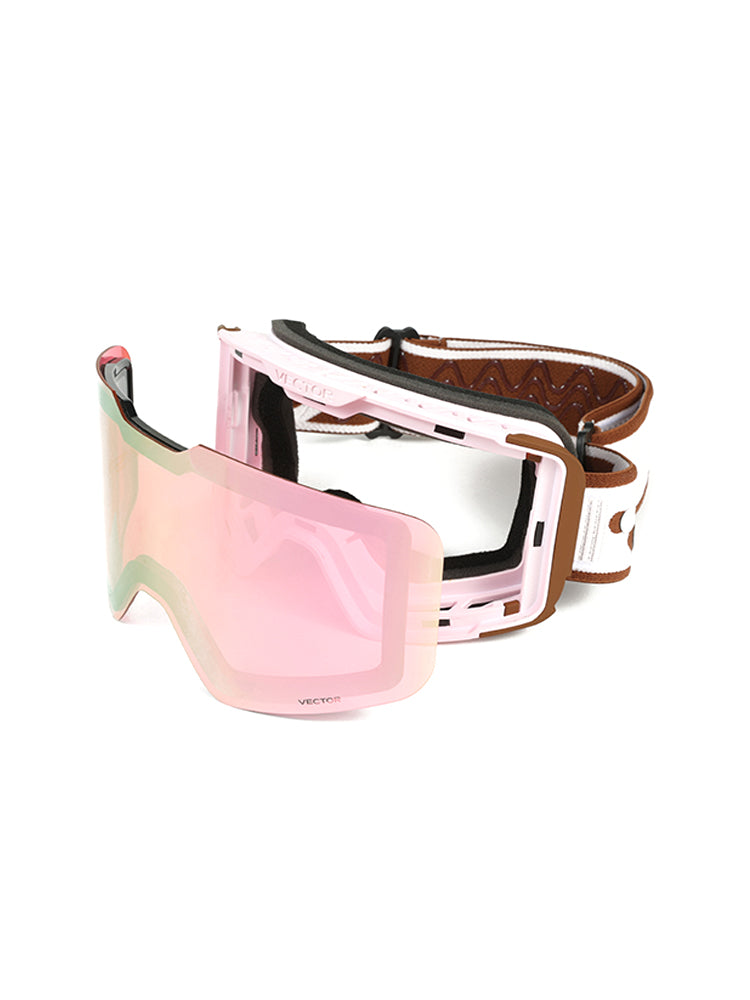 Vector Vision Ski & Snowboard Goggles Unisex Anti-Sunshine Lens Detachable