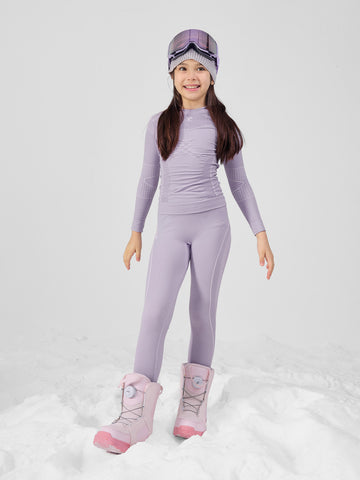 Kids' Pastel Seamless Base Layer Set