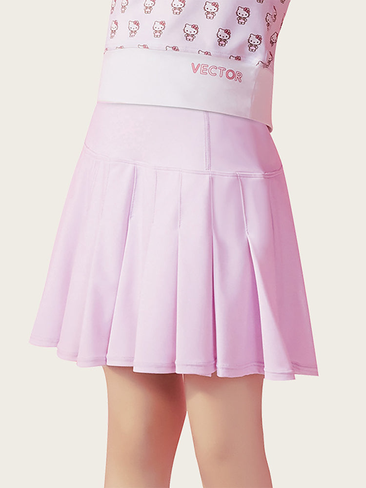 Girls Pleated Swim Skirt