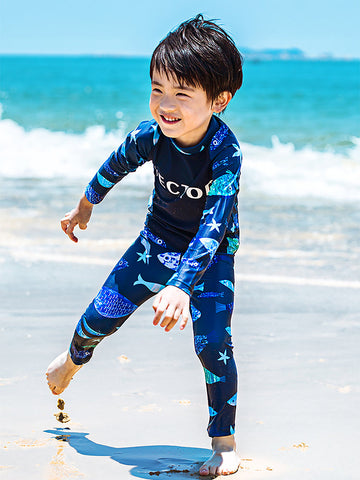 Boys Long Sleeve Rash Guard Set