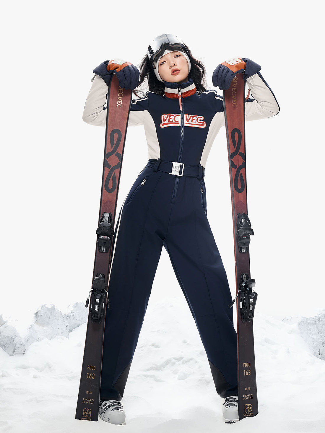 Retro Preppy Ski Suit