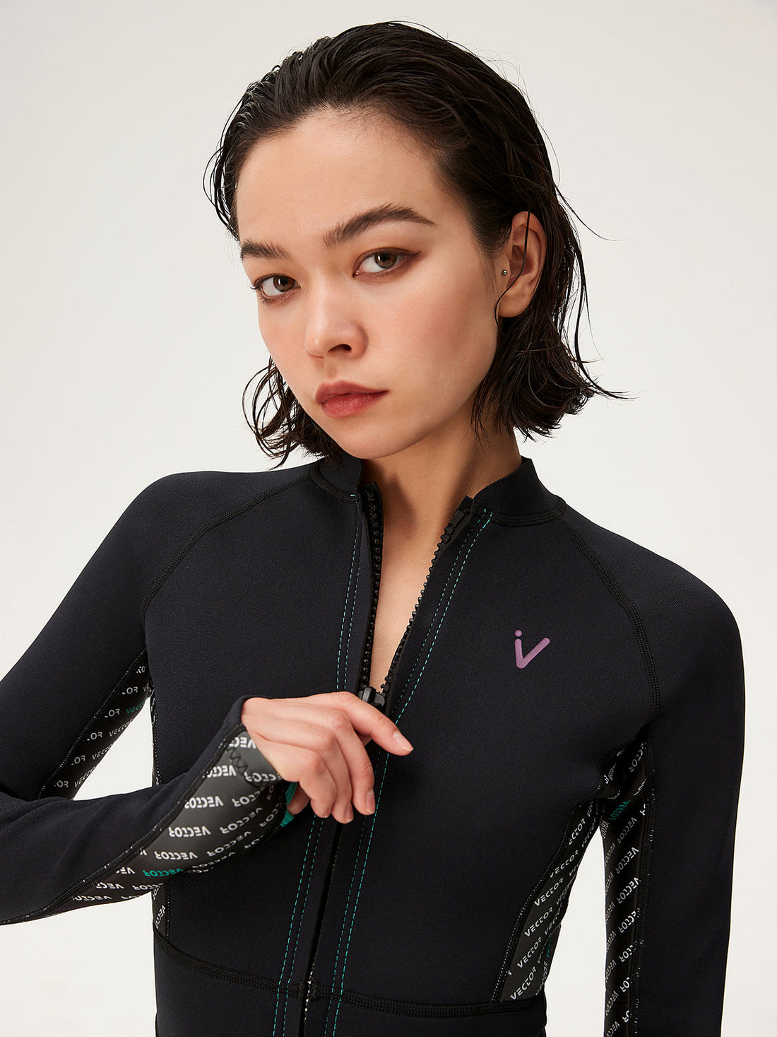 Womens Iris Long Sleeve Spring Wetsuit 2.5mm Black