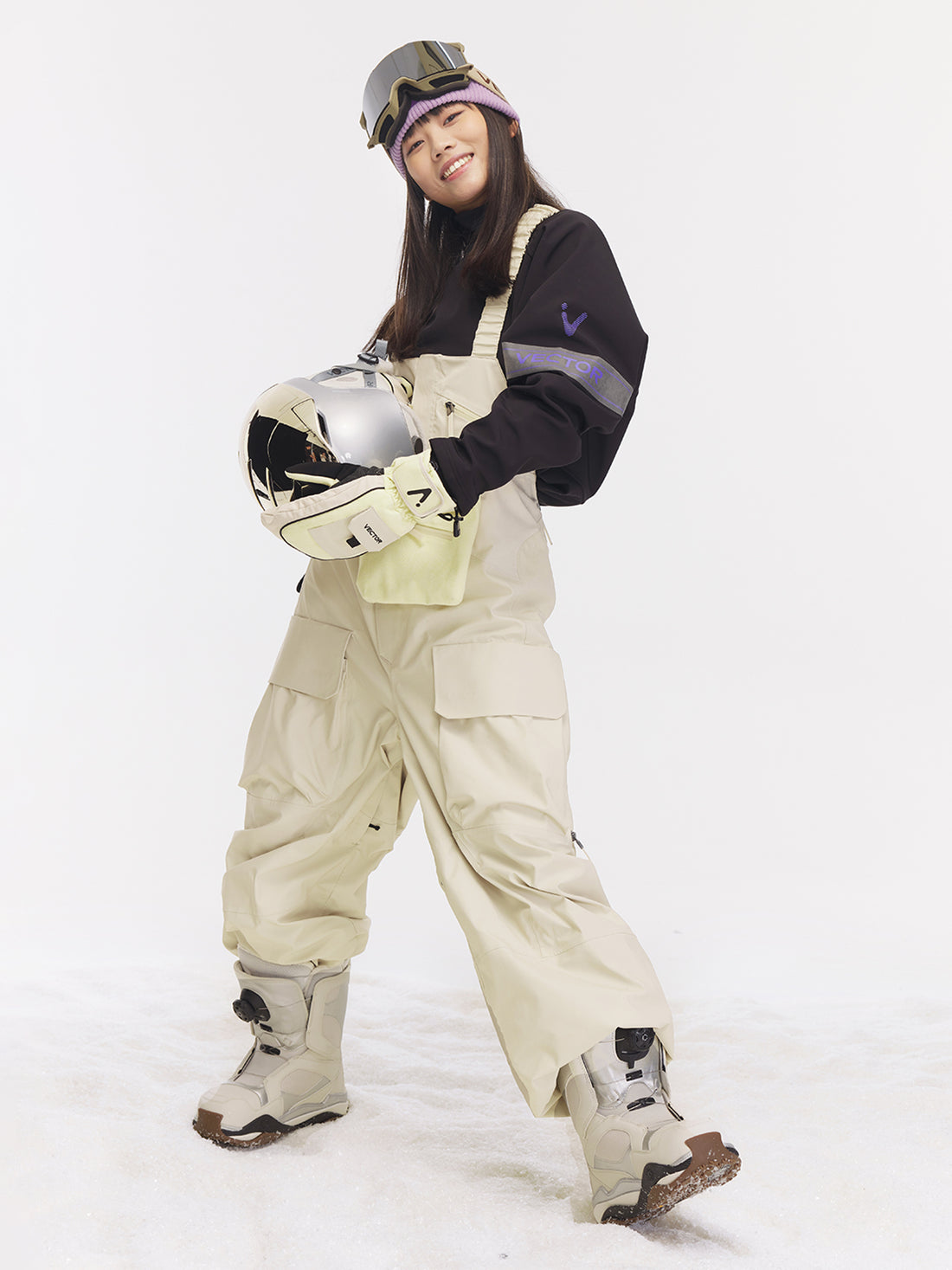 Women's 3L Snowpark Detachable Pocket Bib Pants