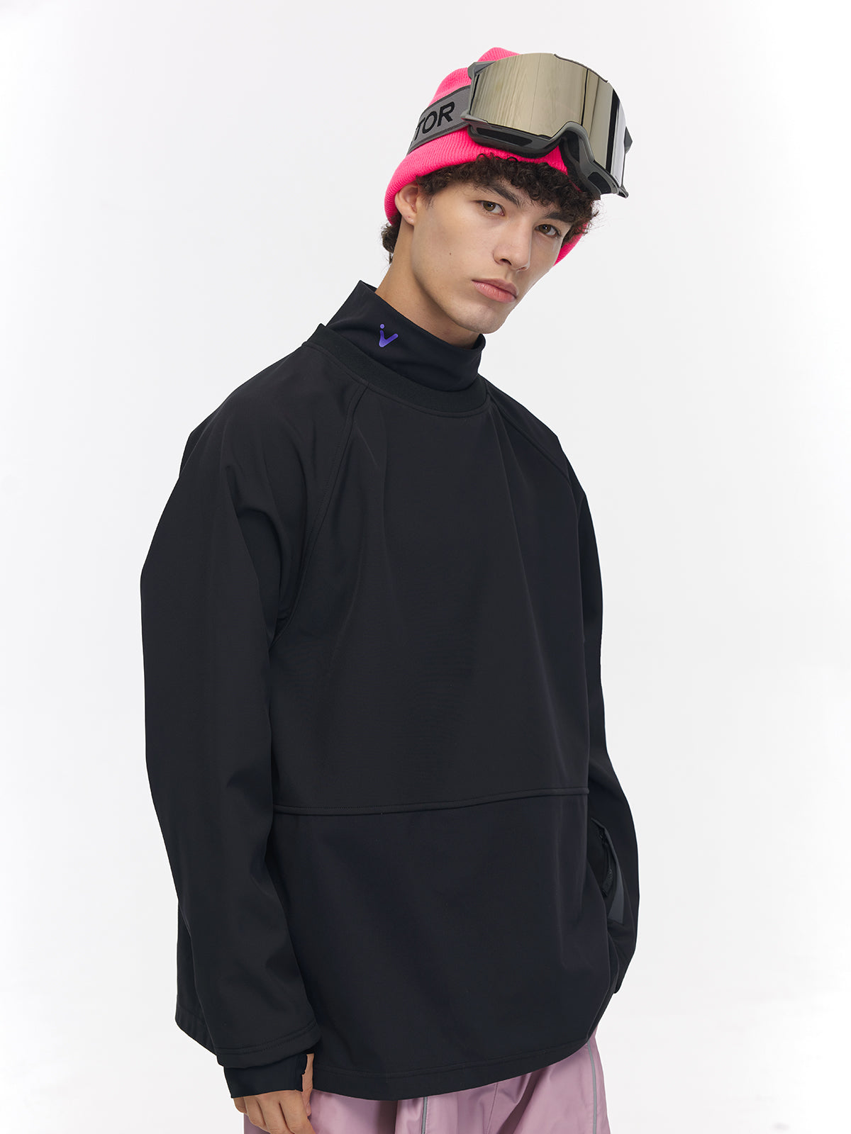 Men's Turtleneck Snow Crew Mid-Layer Sweatshirt