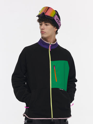 Men's Color Block Mid-Layer Fleece