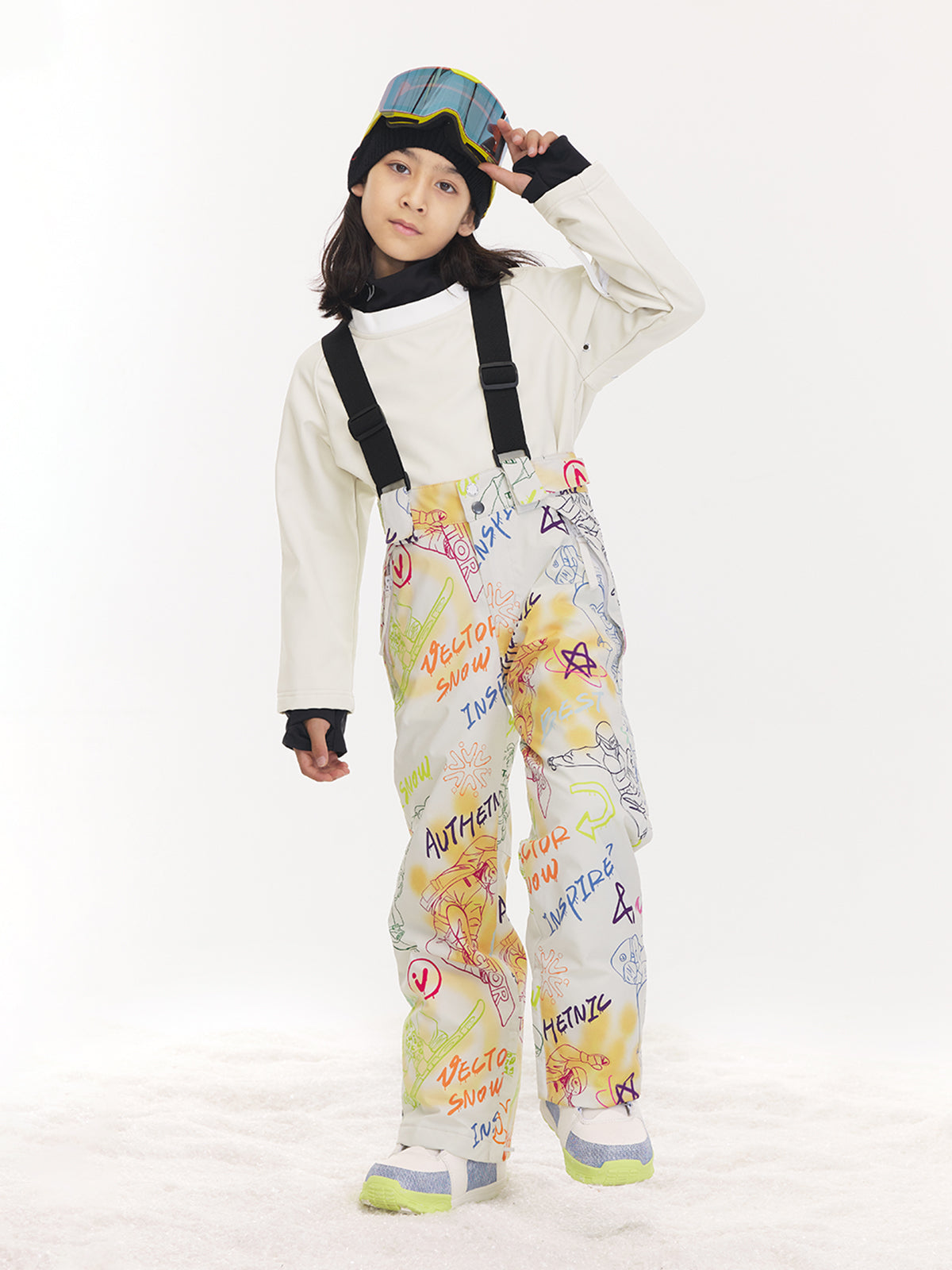 Kids' Graffiti Bib Pants