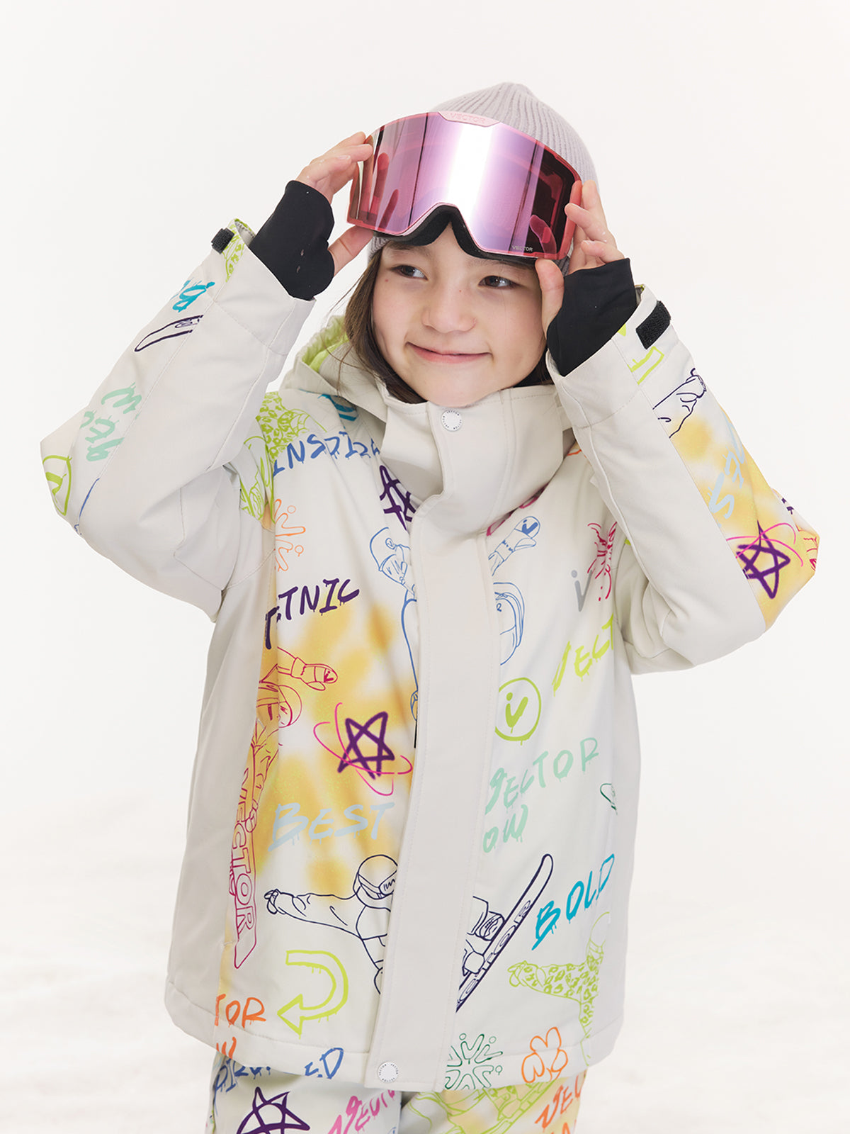 Kids' Graffiti Puffer Jacket