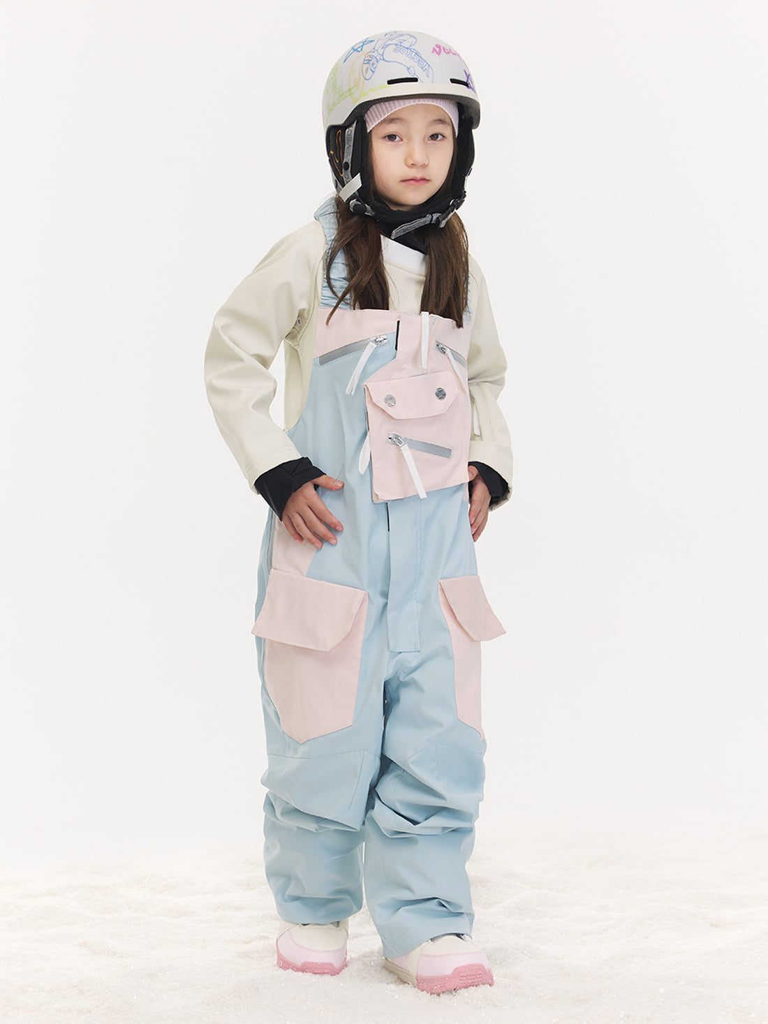 Kids' Snowpark Detachable Pocket Bib Pants