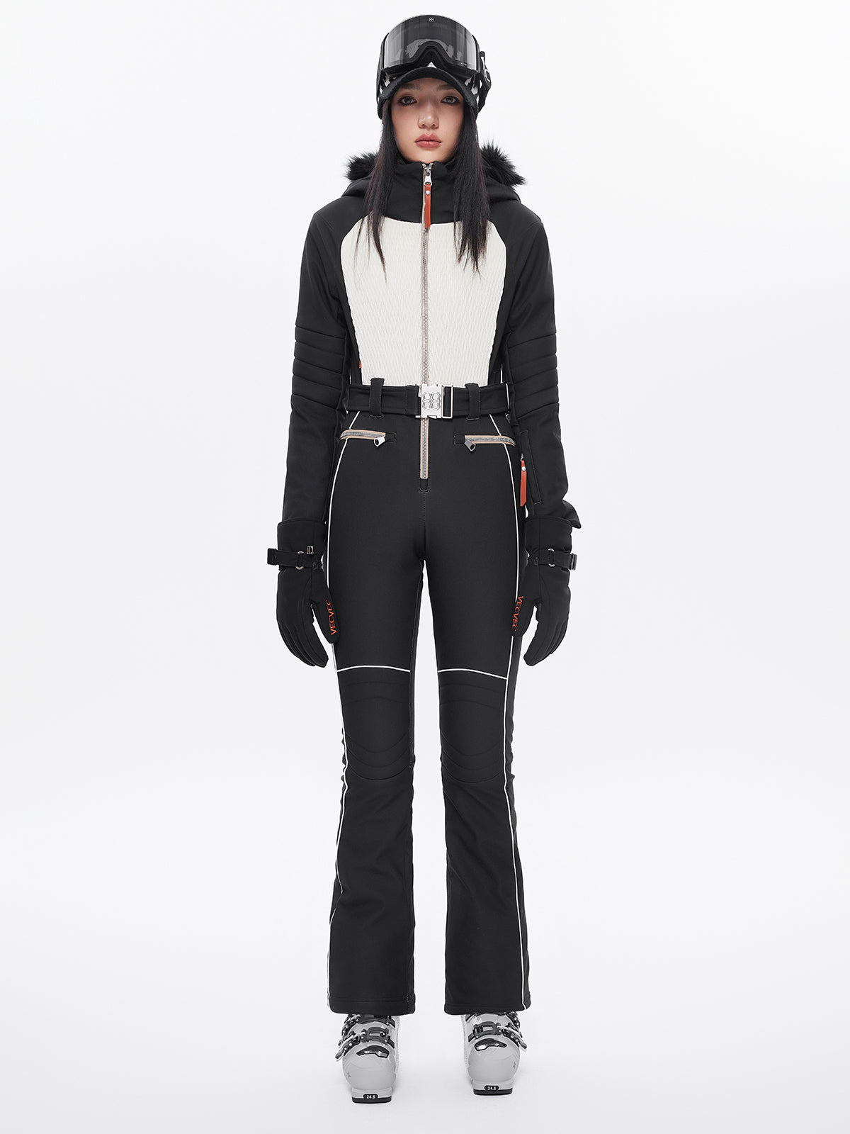 FerraFauxFurDownSkiSuit