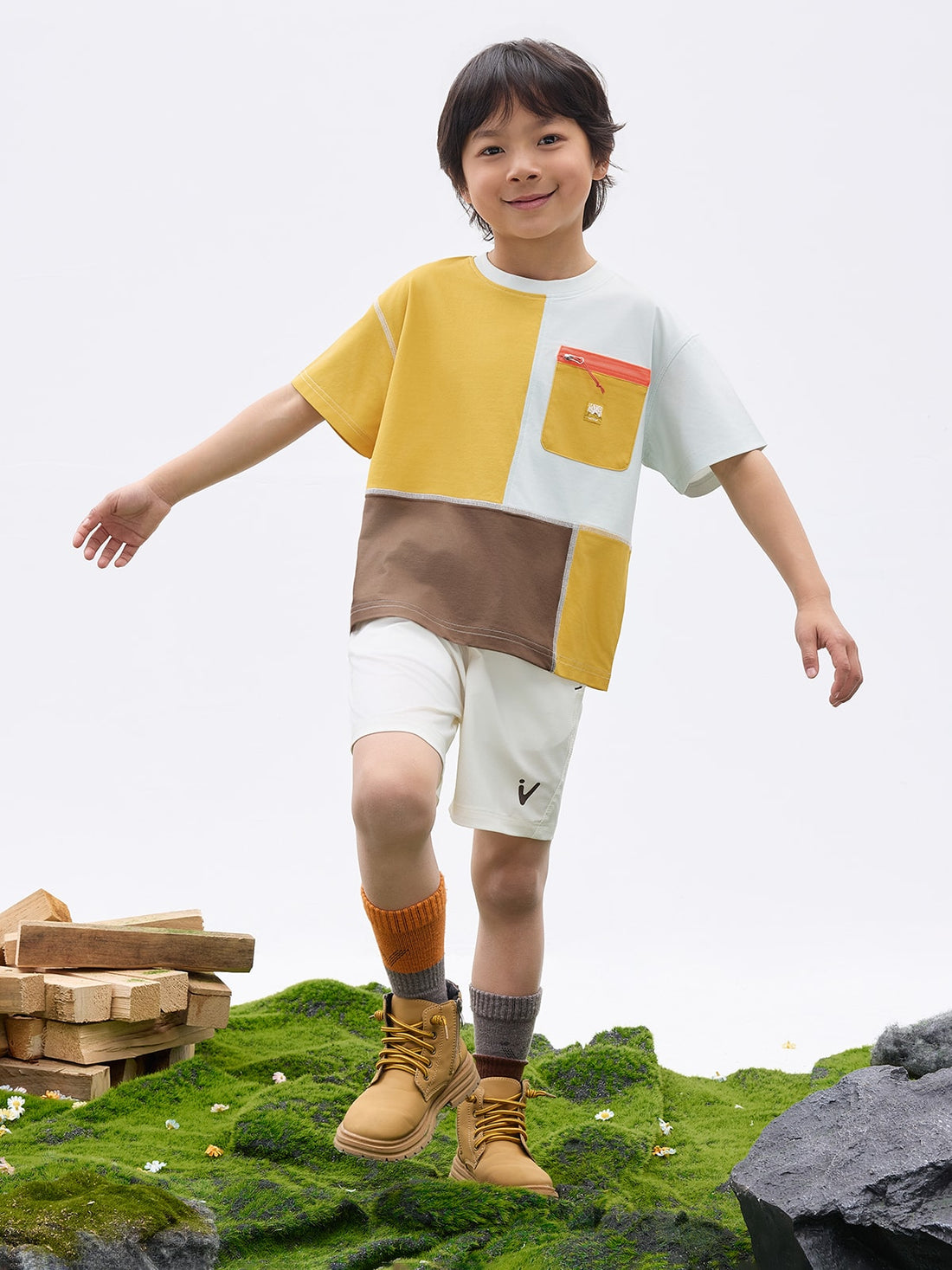 Kids' Block Quick Dry Easy-Care Tee