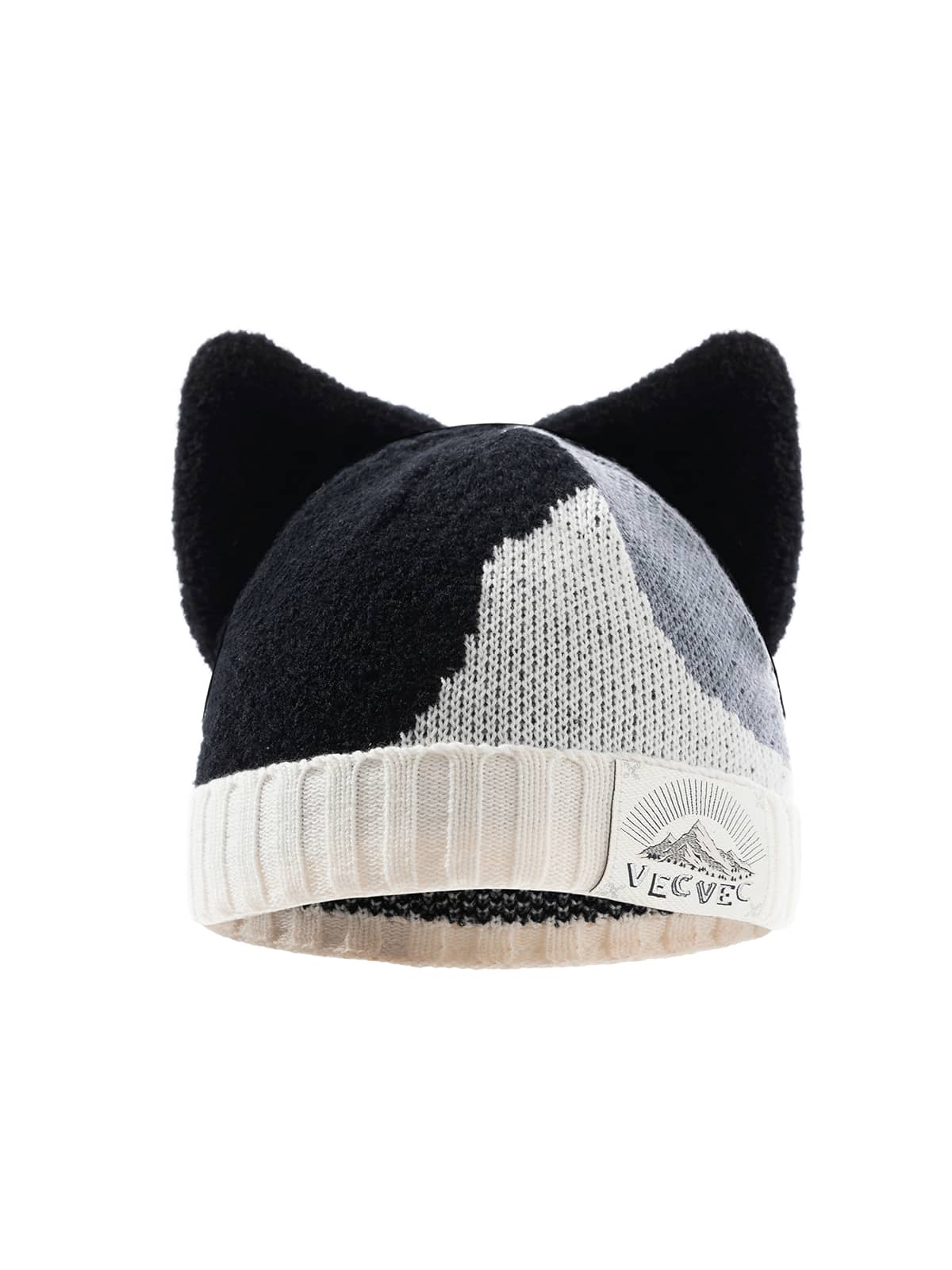 2点セット 25AW MARK&LONA Furry Cat Beanie Festival Rainbow Faux Fur Beanie Hat Cute Cat Paw Costume Rave