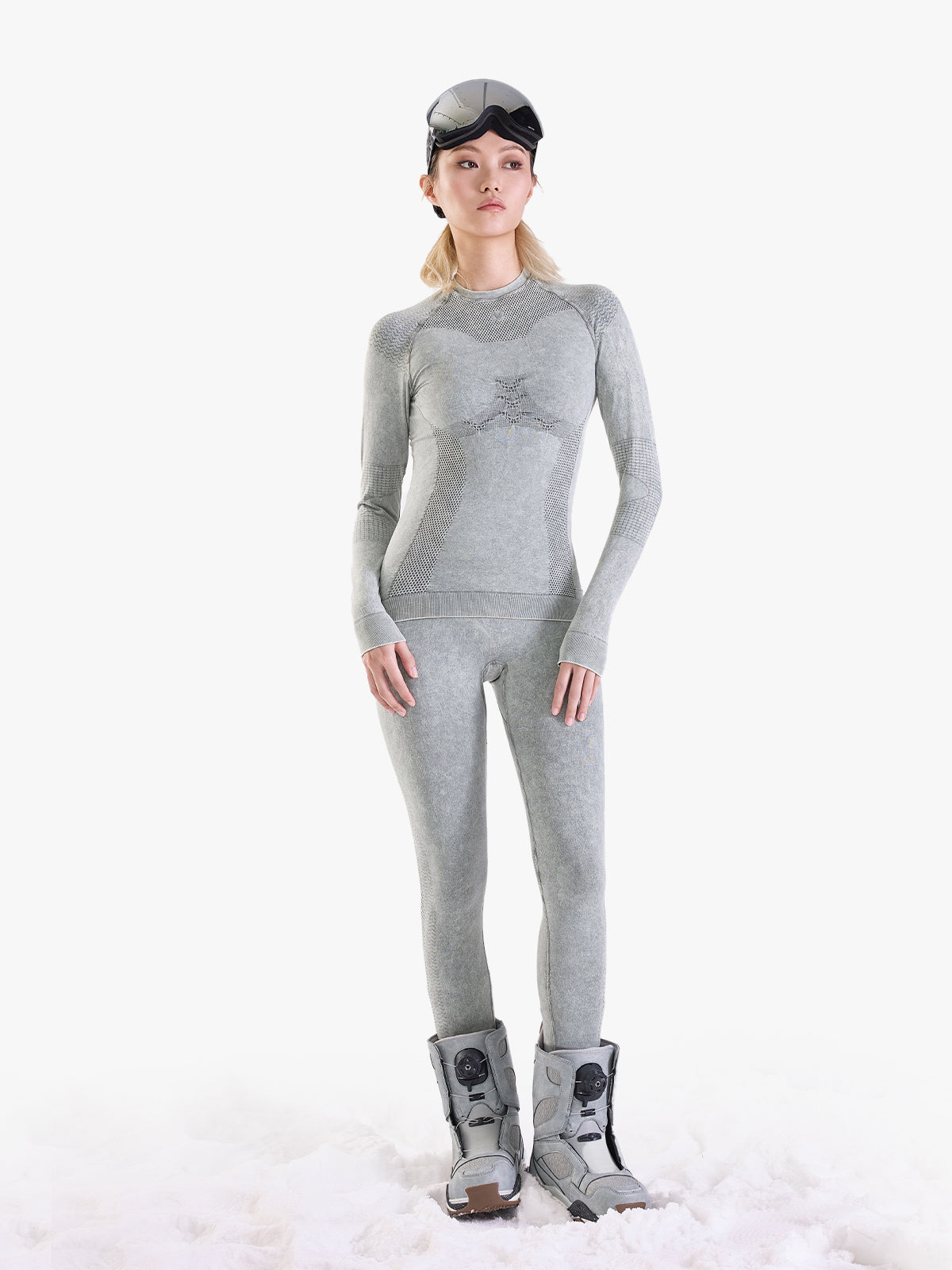 Women's Pastel Seamless Base Layer Set