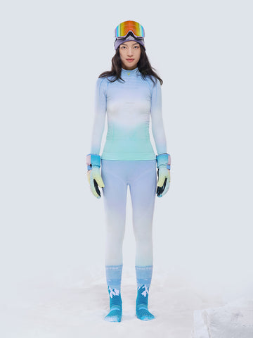 Women's Pastel Seamless Base Layer Set