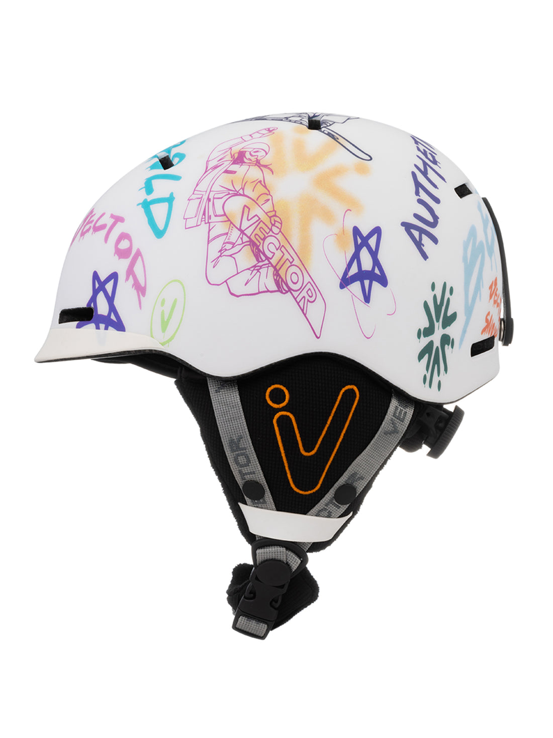 Kids' Doodle Small Brim Ski & Snowboard Helmet