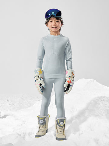 Kids' Pastel Seamless Base Layer Set