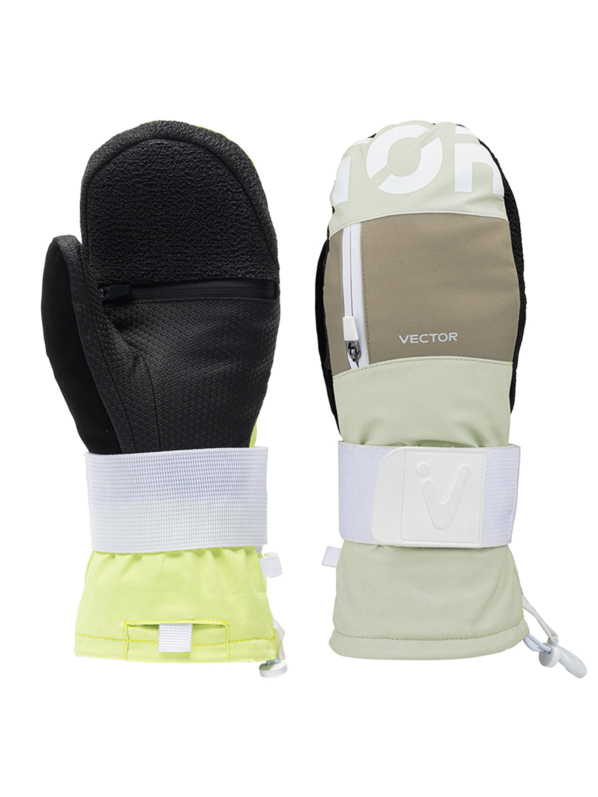 Vector Lauren Ski Snowboard Mittens Snow Gloves With Wrist Guard