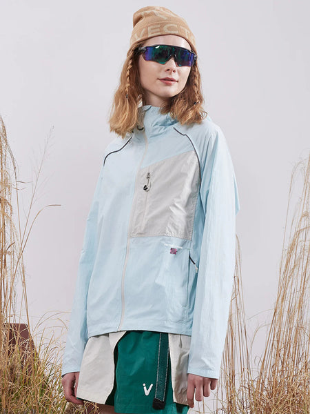 HUNT☆Women's Travel Wind Breaker Parka - Skyblue img_v3_02c8_c275755e-cfed-435c