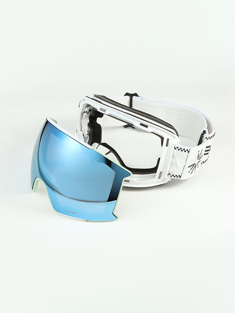 VLT 9.6% Blue Lens-White Strap