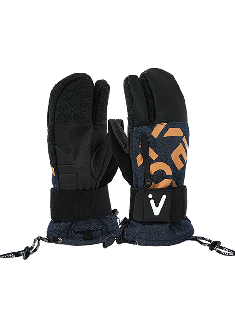 VECTOR-Men's Kevlaråº?3-Finger Ski Gloves-model