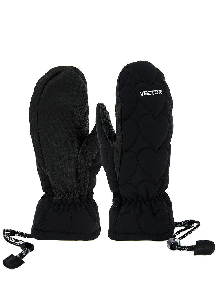 VECTOR-Mossia Quilted Ski Gloves-model