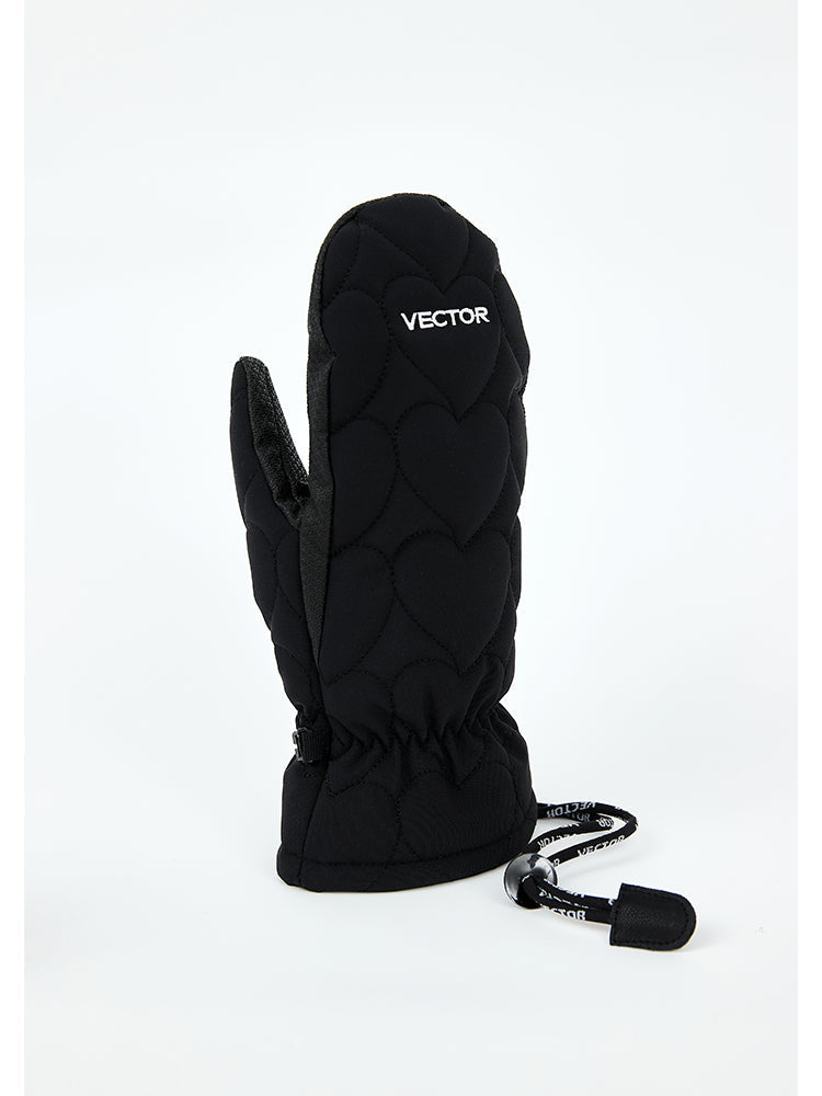 VECTOR-Mossia Quilted Ski Gloves-model