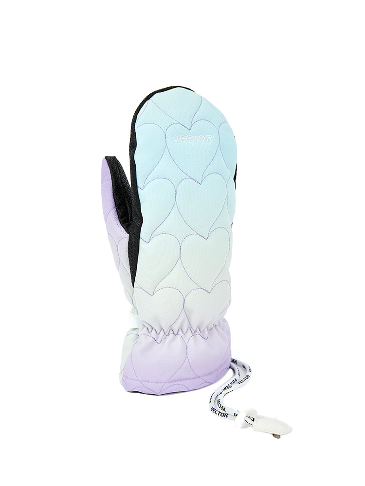 VECTOR-Mossia Quilted Ski Gloves-model