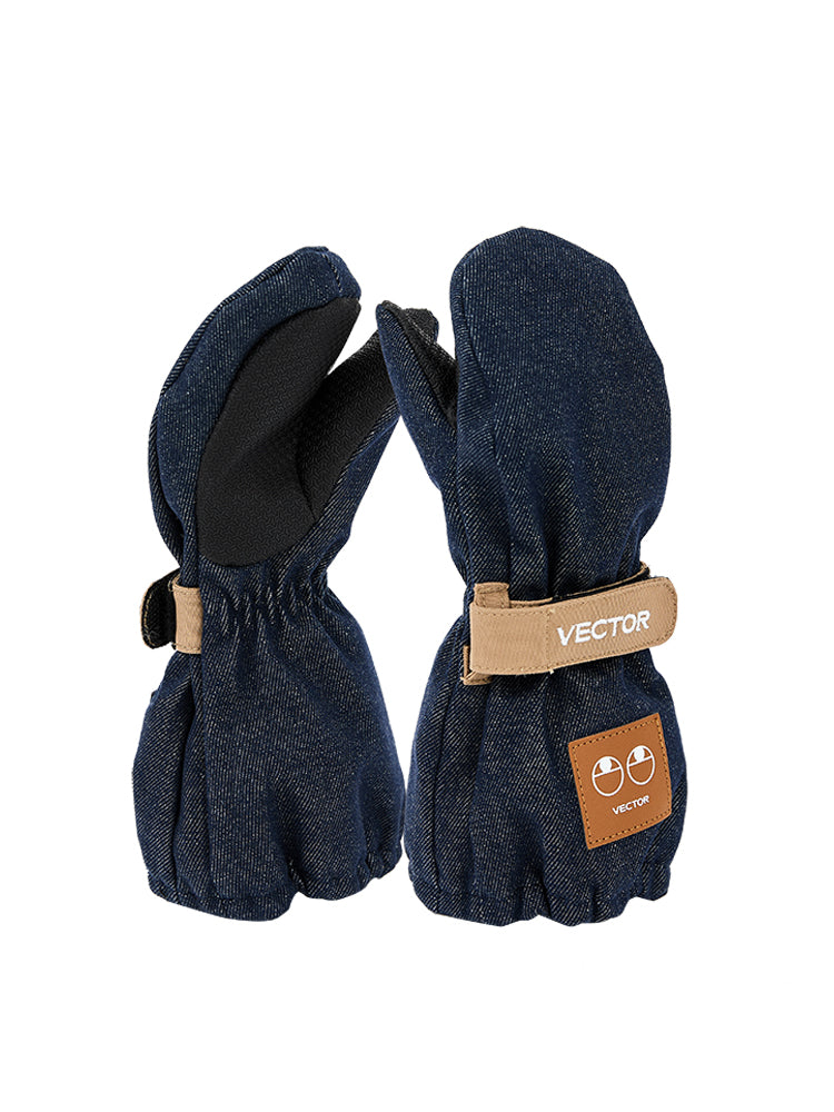 VECTOR-Kids' Classic Ski Mittens-model