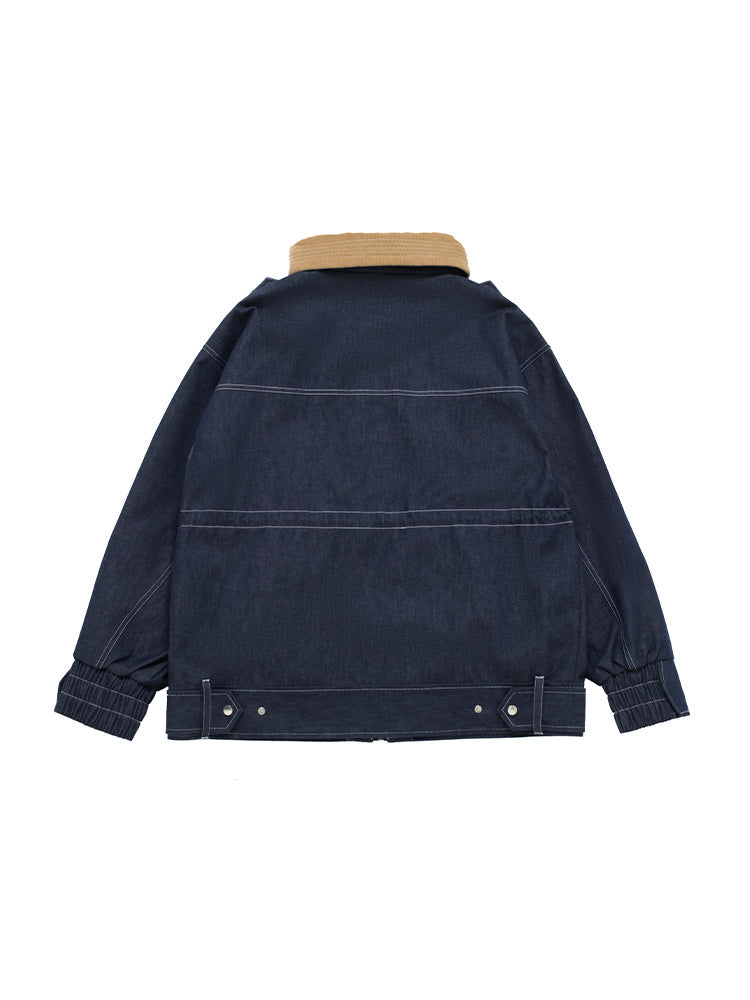 VECTOR-Women's Dusk Denim Jacket-navy blue