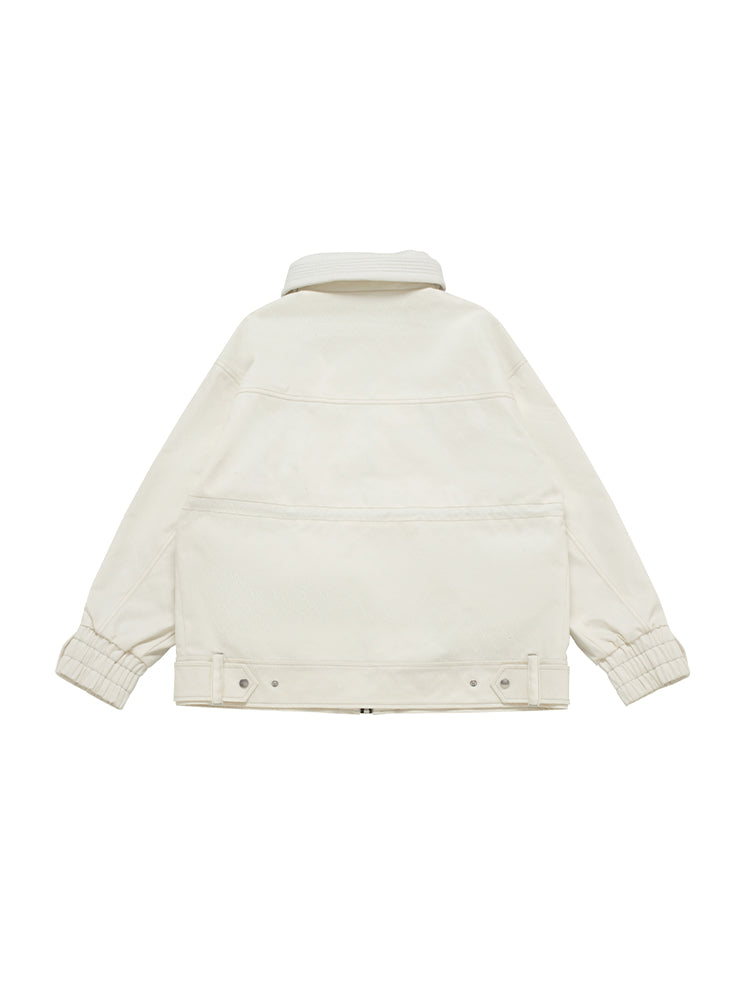 VECTOR-Women's Dusk Denim Jacket-white