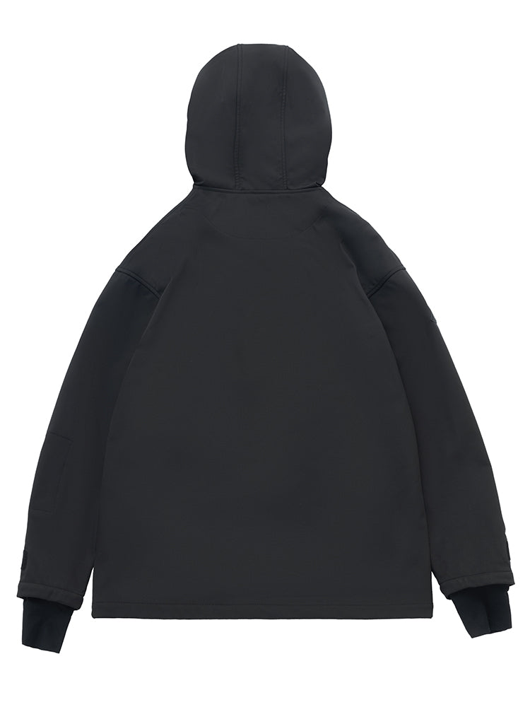 VECTOR-Women's Pillar Pullover Softshell Snow JacketVECTOR-Women's Pillar Pullover Softshell Snow Jacket-black
