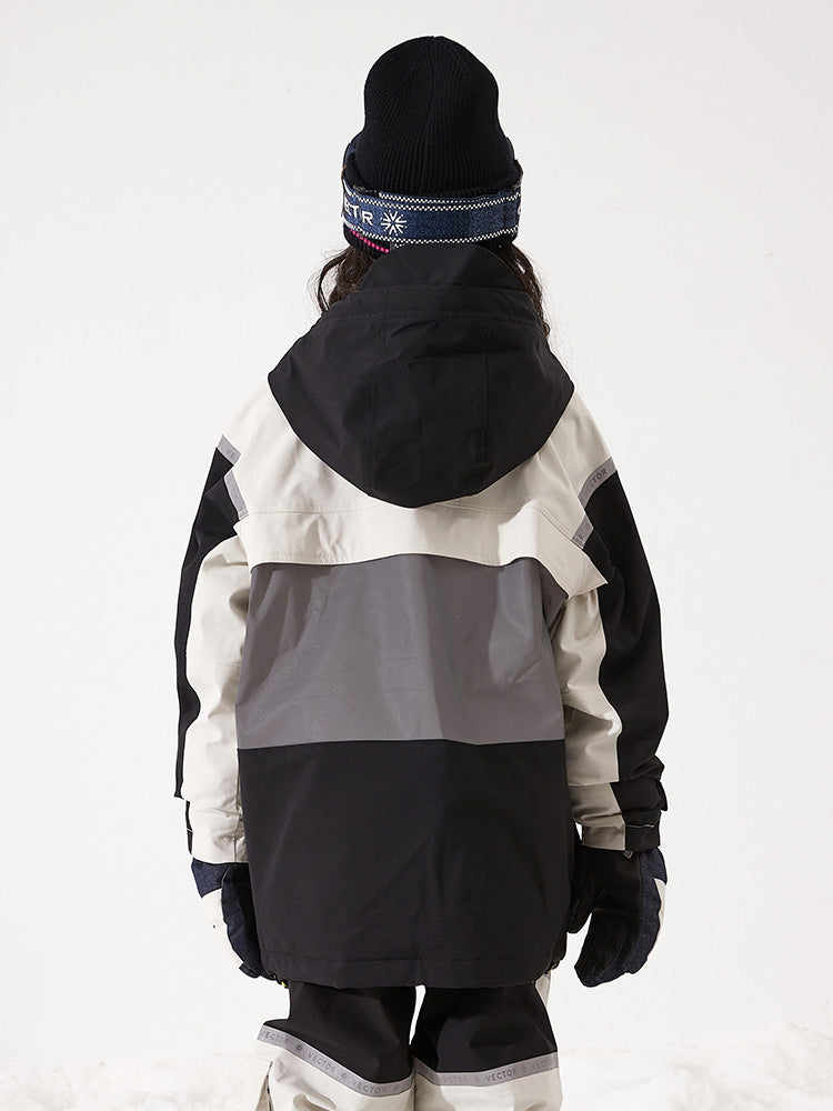 VECTOR-Kids' Meteor 2L Anorak Jacket Black-black
