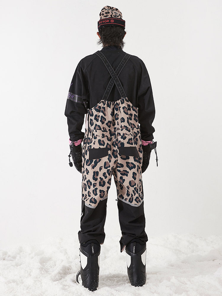 VECTOR-Men's Halo Removable Backline Bib Pants Leopard