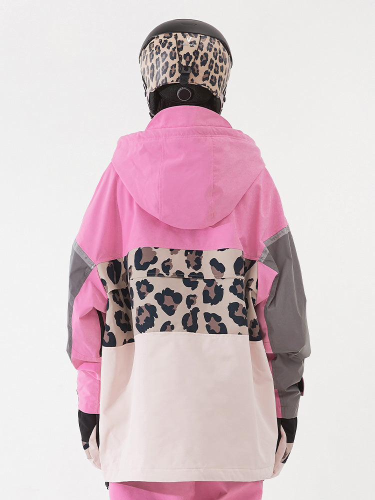 VECTOR-Women's Meteor 2L Anorak Jacket Leopard-pink