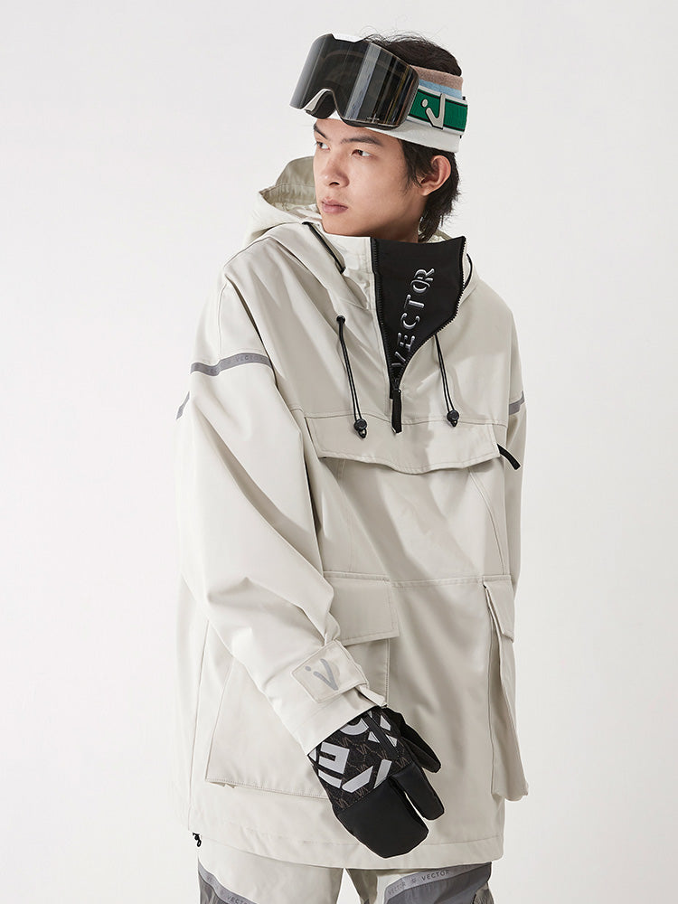 VECTOR-Men's Meteor 2L Anorak Jacket White